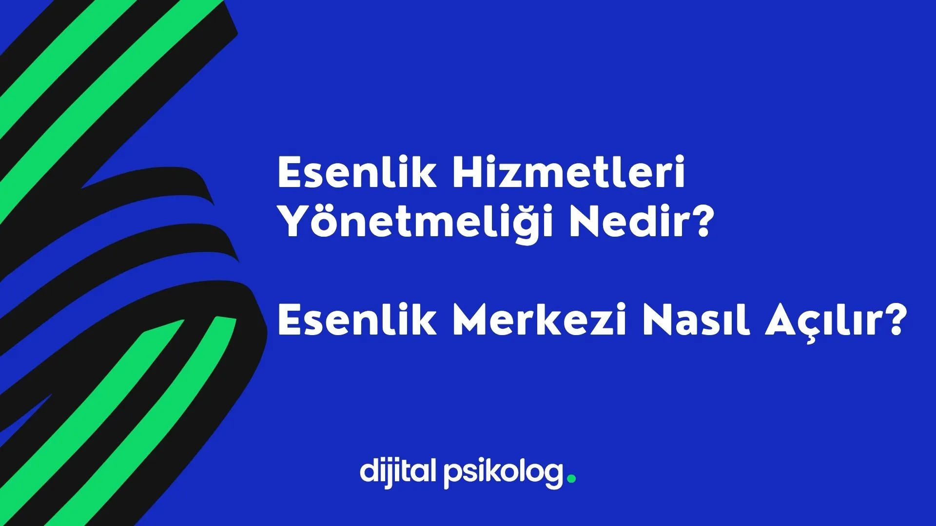 esenlik hizmetleri yönetmeliği